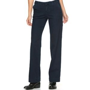 NWT Apt. 9 wide leg jeans modern fit relaxed retro look stretch 32" long